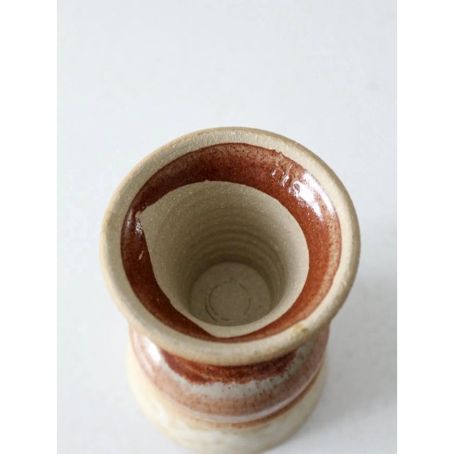 Ceramic Vintage Pottery Cup For Sale - Image 7 of 9