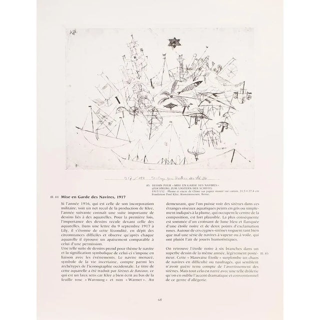1989 afterPaul Klee "Vessel Caution", Full-Color Print From France For Sale In Dallas - Image 6 of 8