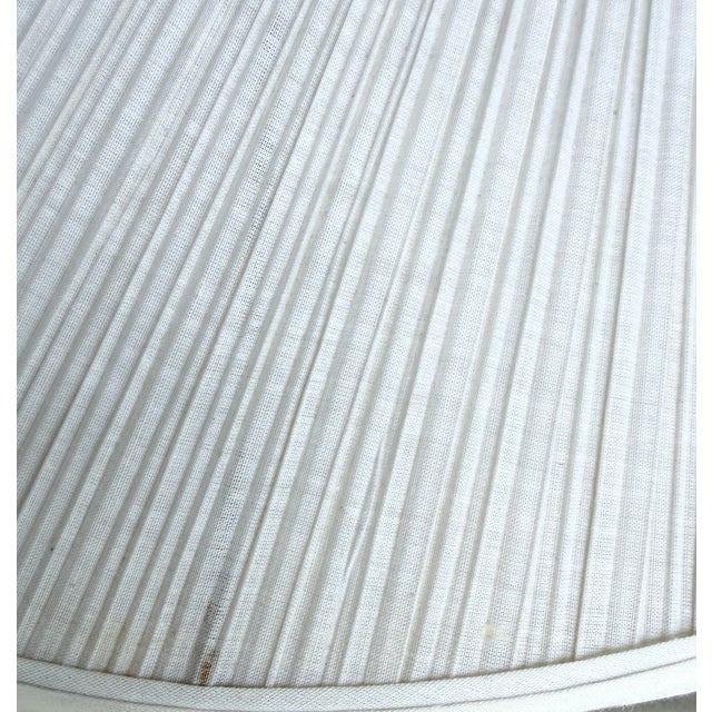 1960s Off White Pleated Swag Pendant Light For Sale In Miami - Image 6 of 10