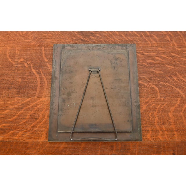Louis Comfort Tiffany Furnaces Large Bronze Picture Frame, 1920s For Sale - Image 10 of 12