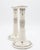 Art Nouveau A Pair of Lenox Belleek Porcelain Candlesticks With Sterling Silver Overlay For Sale - Image 3 of 5