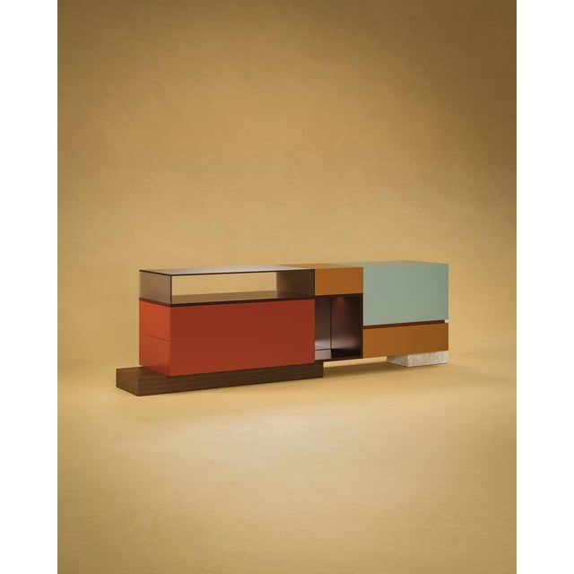 Blue Moduler Sideboard by Malabar For Sale - Image 8 of 13
