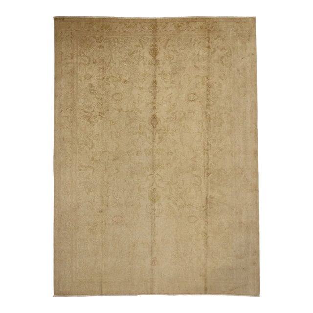 Antique Turkish Oushak Rug - 09'02 X 12'07 For Sale