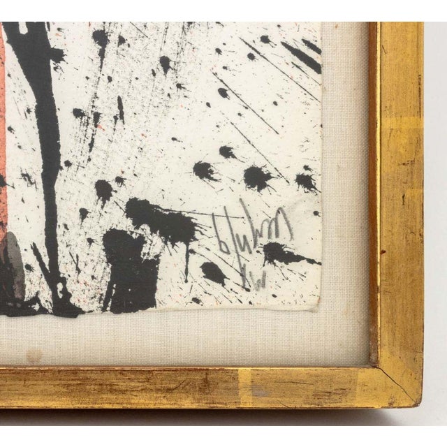 1960s Norman Bluhm Lyrical Abstraction Gouache, 1961 For Sale - Image 5 of 6