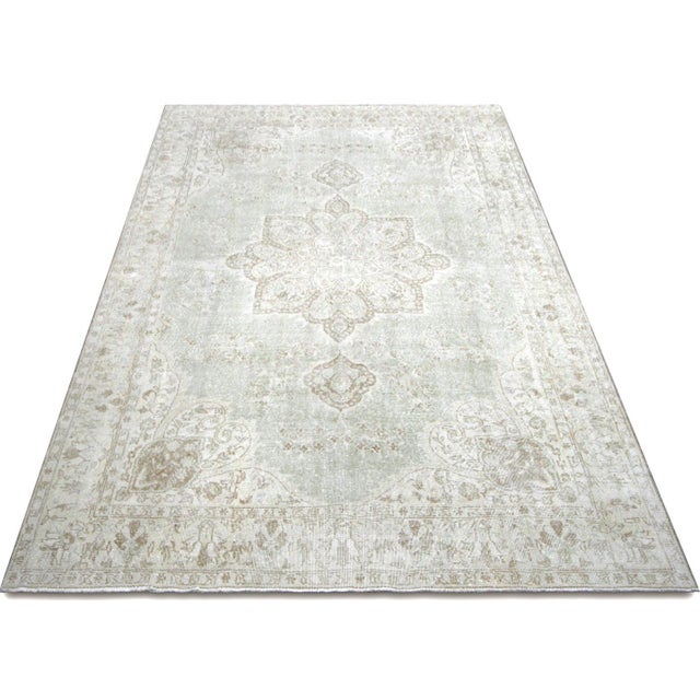 1960s 1960s Turkish Oushak Rug For Sale - Image 5 of 6