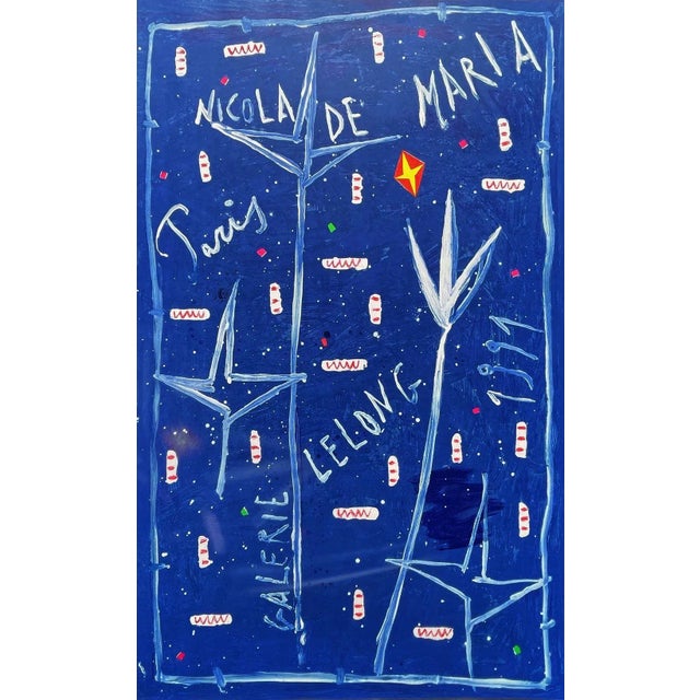 Contemporary 1991 Nicola De Maria Lelong Gallery Poster For Sale - Image 3 of 3