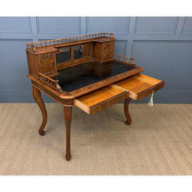 Late 19th Century 19th Century Burr Walnut Desk, 1880 For Sale - Image 5 of 18