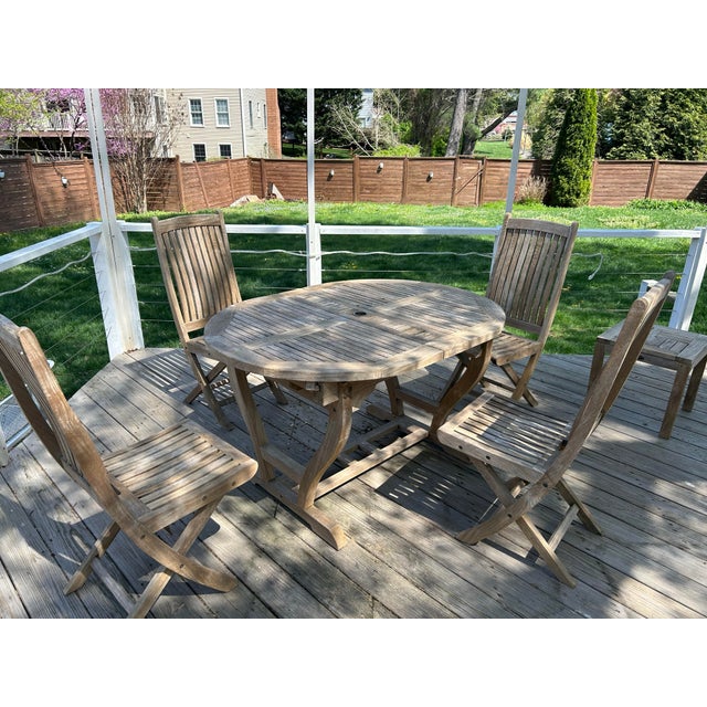 2000 - 2009 Les Jardins Outdoor Furniture Set For Sale - Image 5 of 12