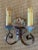 1910s 1910s Cast Iron Wall Sconces With Paints - a Pair For Sale - Image 5 of 9