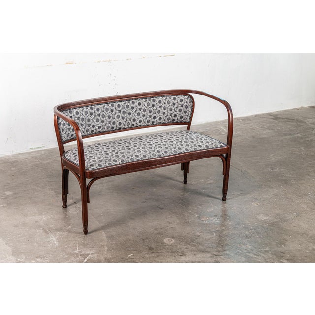 Model No. 715/C Bench by Gustav Siegel for J&J Kohn, 1901 For Sale - Image 3 of 14