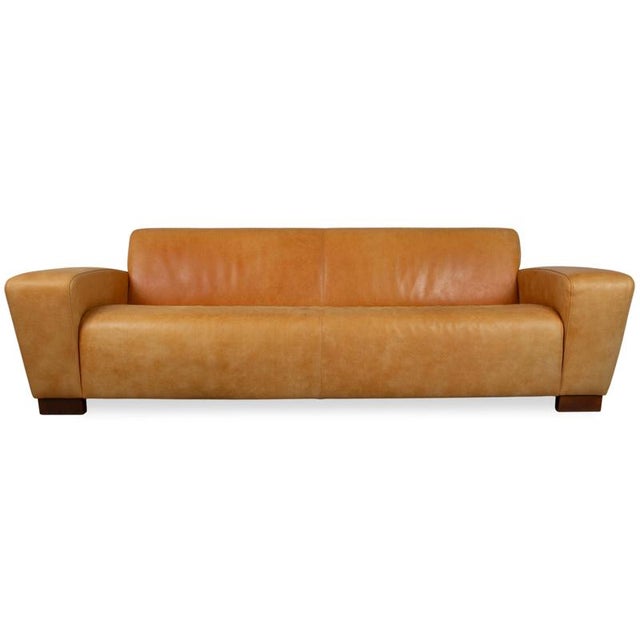 Cognac Leather 3-Seater Sofa from Machalke For Sale - Image 14 of 14