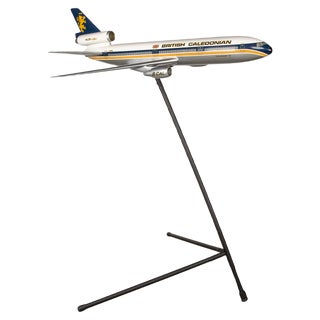 20th Century British Fiberglass Caledonian DC10 Airplane Model, 1970 For Sale