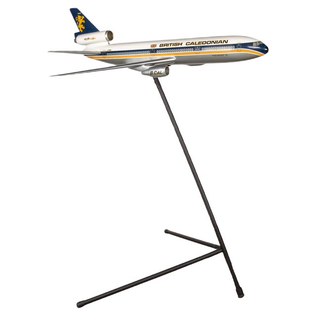 20th Century British Fiberglass Caledonian DC10 Airplane Model, 1970 For Sale