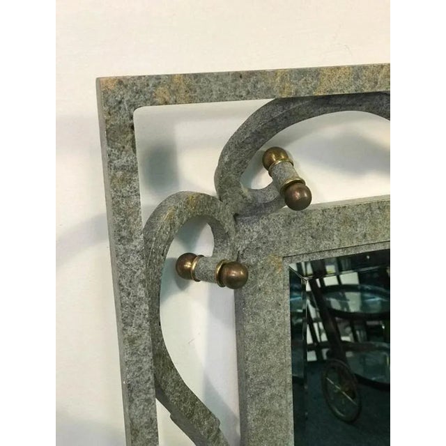 Modernistic Aluminum Wall Mirror For Sale In Philadelphia - Image 6 of 7