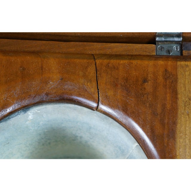 Antique 19th Century Victorian Oak Chamber Pot Commode Toilet Step Stool 16" For Sale - Image 9 of 18
