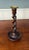 Antique English Barley Twist Candlesticks Candle Holders Oak Pair 10.5" Tall For Sale - Image 13 of 17