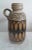 Vintage German Ceramic Vase in Shape of Jug with Handles and Beige-Brown Decor from Scheurich, 1970s For Sale - Image 4 of 4