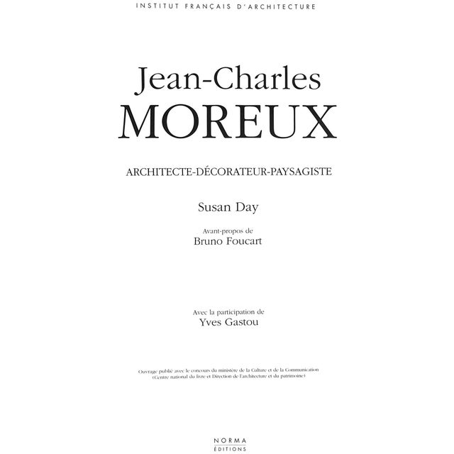 DAY, Susan [375] pp. Norma Editions 1999 12 1/4" x 9 1/2" Text in French Many of Moreux's designs were in Paris, including...
