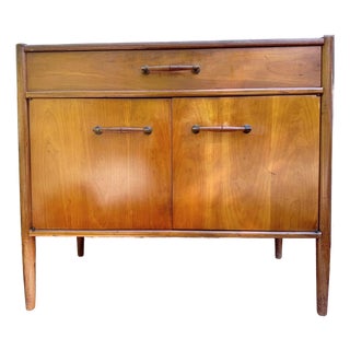 1960's Mid-Century Modern Walnut Wood Storage Cabinet by Henredon For Sale