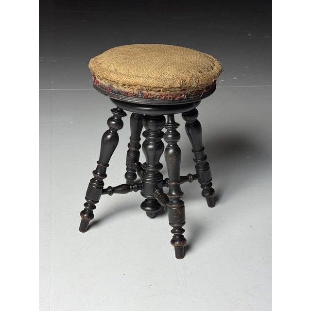 Antique Piano Stool, 1900s For Sale - Image 5 of 14
