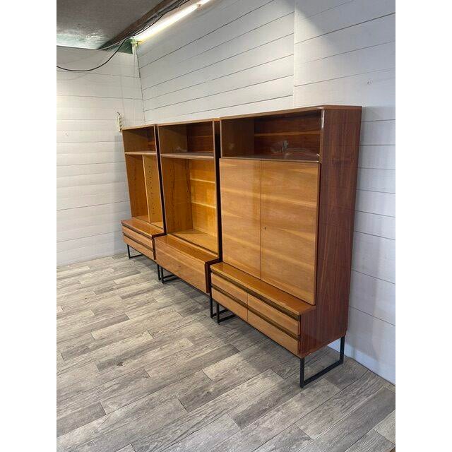 Vintage Closets and Chest of Drawers from Novy Domov, Spisska Nova Vess, 1970s, Set of 4 For Sale - Image 3 of 18