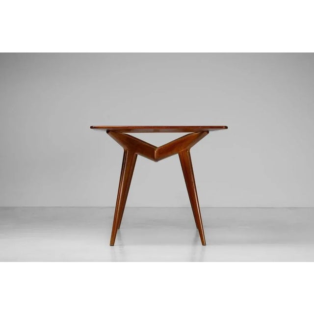 Sculptural Mahogany Dining Table by Franco Albini, Italy, 1950s For Sale - Image 11 of 18