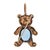 Contemporary 18k Gold Blue Topaz Teddy Bear Pin or Pendant For Sale - Image 3 of 5