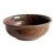 Large Signed Studio Pottery Bowl by John Gasper in Earthy Glaze Tones For Sale