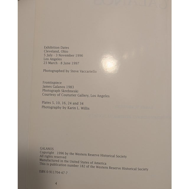1990s Galanos ~ 1996 Exhibition Catalog of Designer James Galanos by Barry W. Bradley, Western Reserve Historical Society & Los Angeles County Museum of Art For Sale - Image 5 of 15