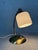 1950s Vintage Brass and Opaline Table Lamp, 1950s For Sale - Image 5 of 10