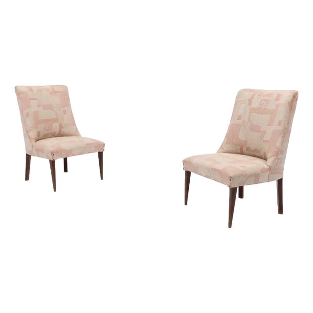 Set of Mid-Century Italian Side or Boudoir Chairs, 1960s For Sale