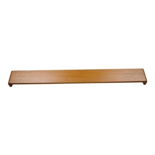 Danish Modern D-Scan Teak Captain Line Lighted Wall Hanging Mounted Bed Shelf For Sale