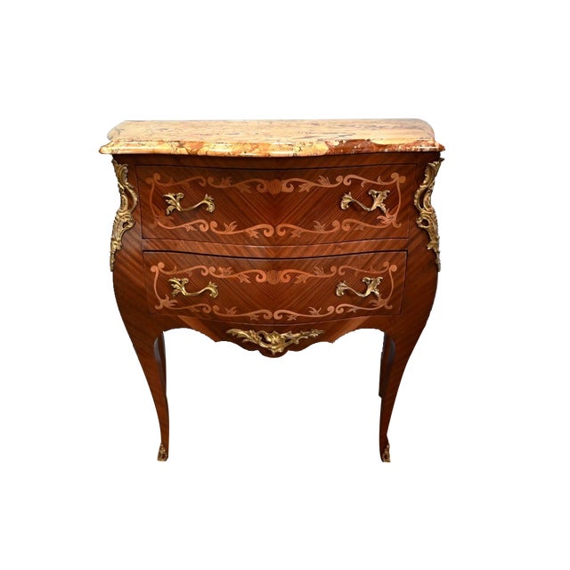 Louis XIV / Louis XV Style Mahogany Chest of Drawers, Early 20th Century For Sale