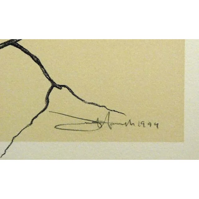 1990s Frank Howell "Dalton Canyon Winter Sparrow" Framed Hand Signed and Numbered Print For Sale - Image 4 of 5