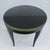 Ebony C. 1980's Donghia "Essence" Collection Round Side/End Table Satin Black Lacquer Finish With Brushed Brass Details For Sale - Image 8 of 18