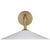Ponce 9" Sconce in Hand-Rubbed Antique Brass with Milk White Glass Shade Designer: Amber Lewis Finish: Hand-Rubbed Antique...