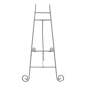 Wrought Iron Easel W/ Swirl Design