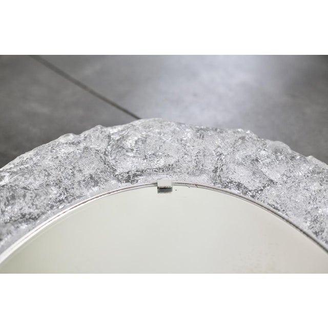 Mirror in Frosted Acrylic Glass, 1970s For Sale - Image 6 of 14