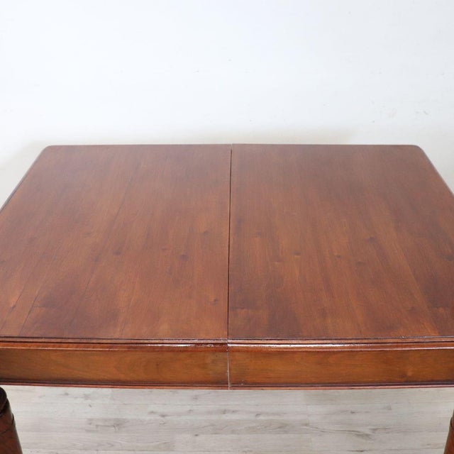 20th Century Extendable Dining Table in Walnut and Oak Wood For Sale - Image 11 of 15