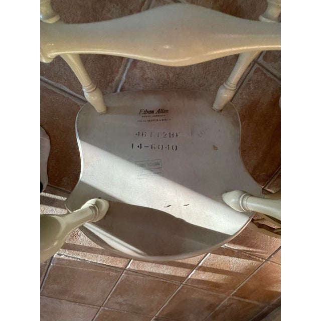 Late 20th Century Vintage Ethan Allen Comb Chairs For Sale - Image 5 of 12