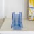 Postmodern Postmodern Blue Glass Geometric Candle Holder or Sculpture For Sale - Image 3 of 13