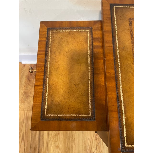 1980s 1980s Maitland Smith Library Table For Sale - Image 5 of 11
