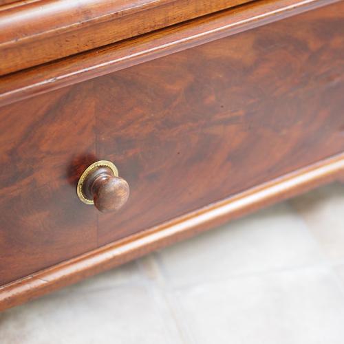 Louis-Philippe Mirrored Cabinet in Mahogany, 1860 For Sale - Image 11 of 18