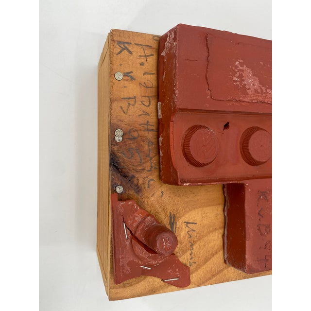 Klaus vom Bruch, Holzbatterie Wall Object, 1995, Wood & Resin For Sale - Image 6 of 16