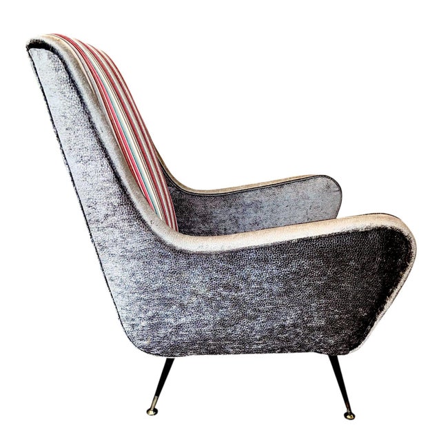 1950s Pair of Marco Zanuso Lounge Chairs. Italy, 1950's. For Sale - Image 5 of 10