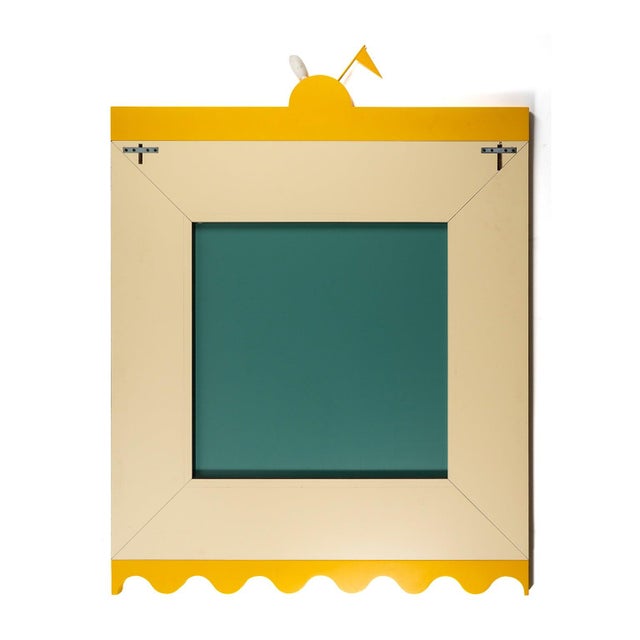 Postmodern Ollo Mural Mirror attributed to Alessandro Mendini for the Alchimia Museum, 1988 For Sale - Image 3 of 7