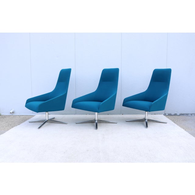 Contemporary Lievore Altherr Molina for Andreu World Alya Swivel Lounge Chair For Sale - Image 9 of 18