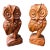 Vintage Carved MC Wooden Owls a Pair For Sale
