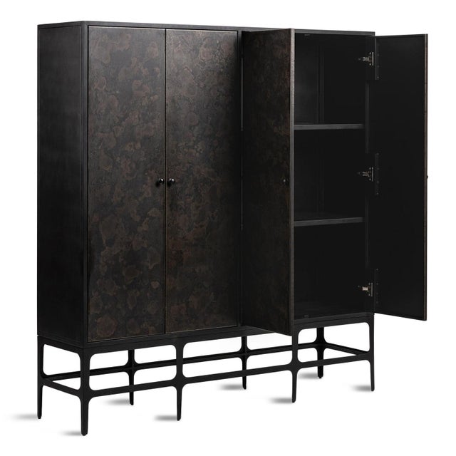 Eclipse Iron Storage Cabinet For Sale - Image 4 of 7