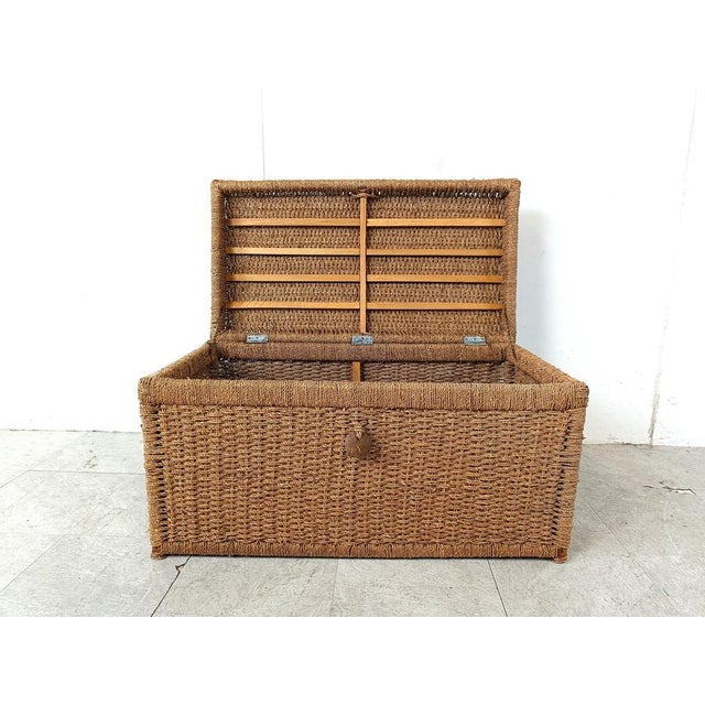 Vintage Papercord Chest, 1970s For Sale - Image 10 of 12